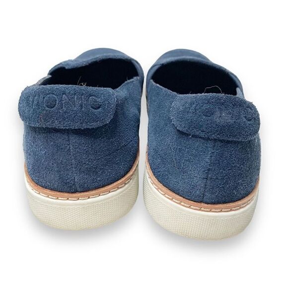 Vionic Malina Navy Suede Perforated Slip On Comfort Loafer Sneakers Women’s 6.5 - Picture 6 of 8
